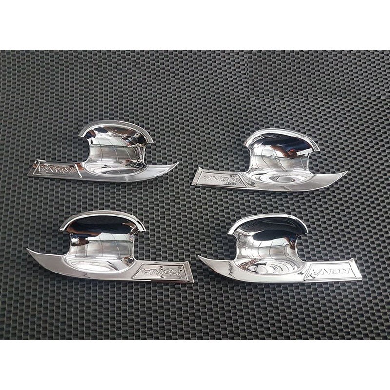 Bộ ốp tay nắm và hõm tay xe Huyndai kona cao cấp