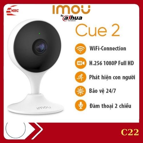 Camera wifi không dây Imou C22 chính hãng/ hồng ngoại/ đàm thoại/ cảnh báo chuyển động