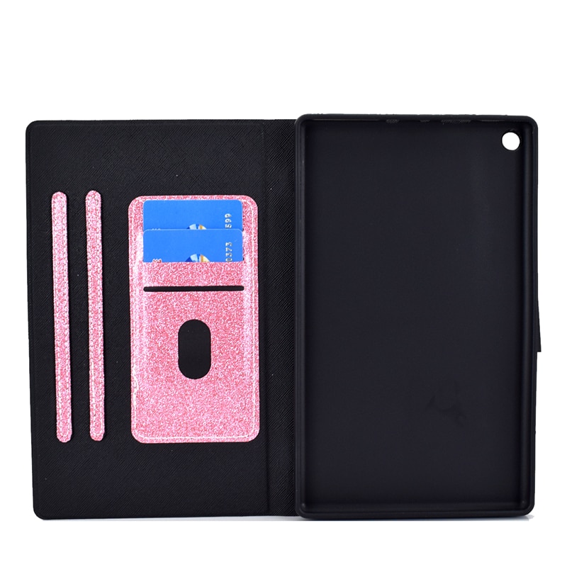Tablet Cover For Amazon HD10 HD 10 Glitter Leather Case For Coque Amazon Kindle Fire HD10 HD 10 2015 2017 2019 10.0 Cover Cases
