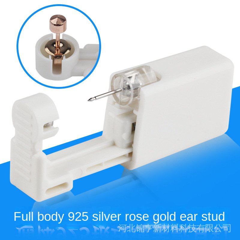 [Hàng mới về] Dụng cụ bấm lỗ xỏ khuyên tai làm từ bạc S925