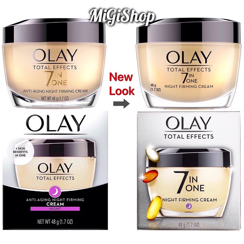 [Hàng Mỹ] Kem Dưỡng Da Ban Đêm Olay Total Effects 7in1 Night Firming Cream 48g