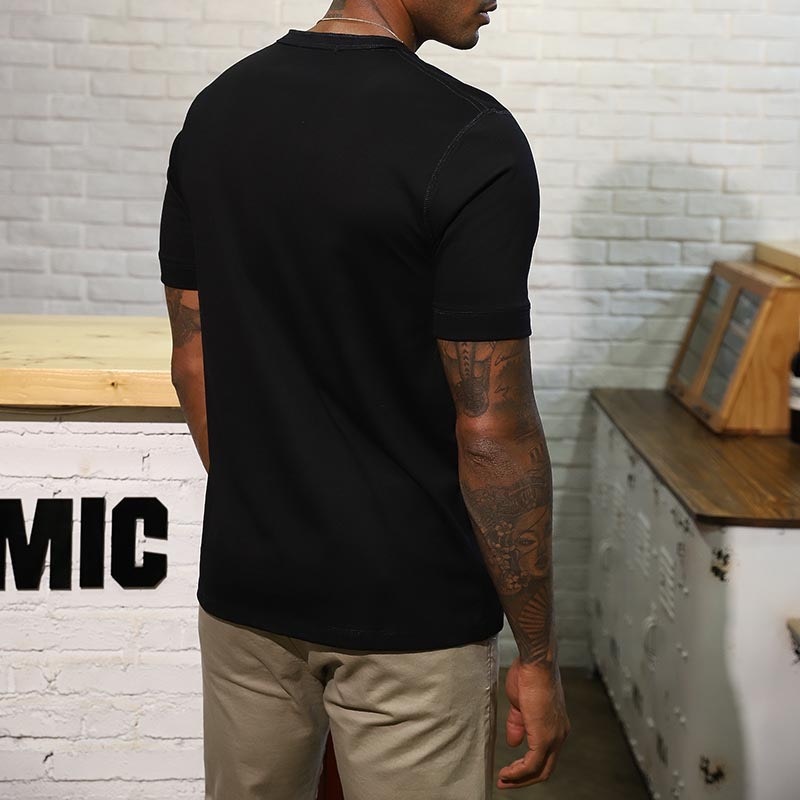 Áo Thun Nam Trơn Cotton Basic Ngắn Tay Cổ Tàu Thấm Hút Mồ Hôi A26