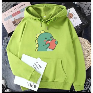  Áo hoodie khủng long trái tim , chất nỉ bông dày
