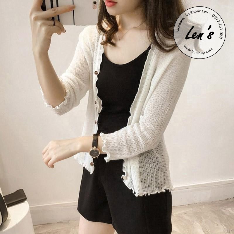 ÁO KHOÁC MỎNG VIỀN BÈO