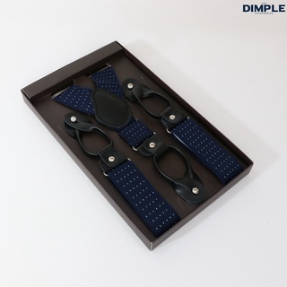 Suspender nam màu xanh họa tiết chấm bi The Dimple Accessories S2-009