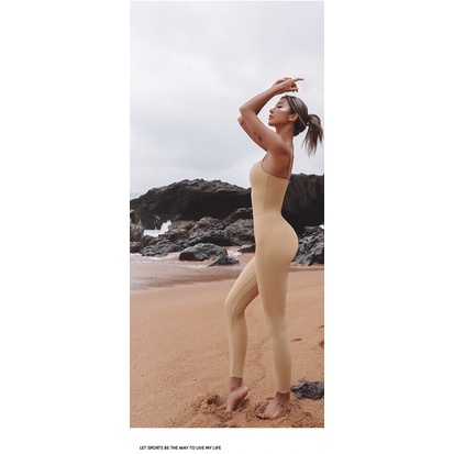 Bộ Jumpsuit Yoga Gym Khoá Ngực J48
