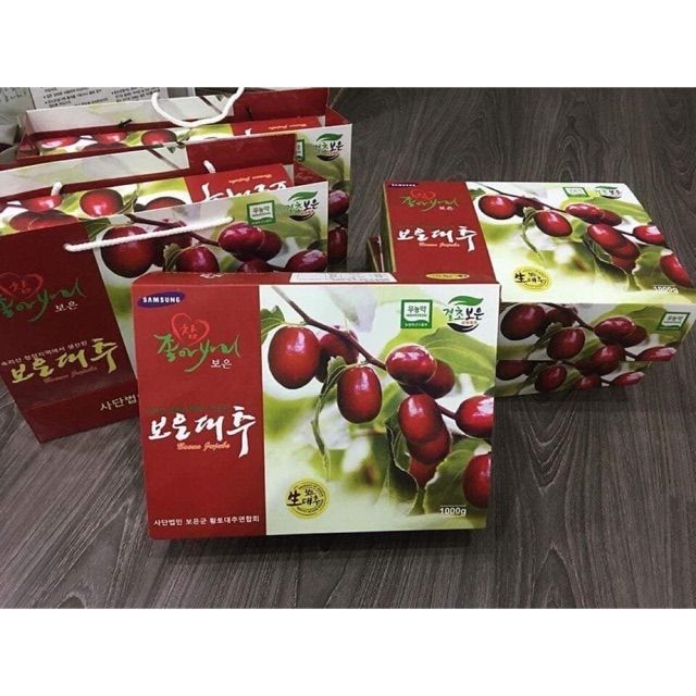 Táo Đỏ Sấy Khô Hàn Quốc hộp (1000g) DATE 2023 | BigBuy360 - bigbuy360.vn