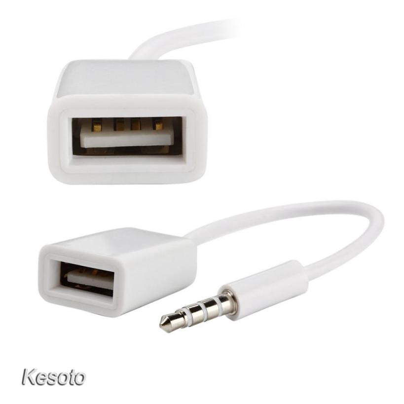 Dây cáp chuyển đổi cổng đầu cắm 3.5mm sang lỗ cắm USB 2.0 Type A