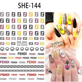 Sticker Trang Trí Móng - Logo Thương Hiệu Mới