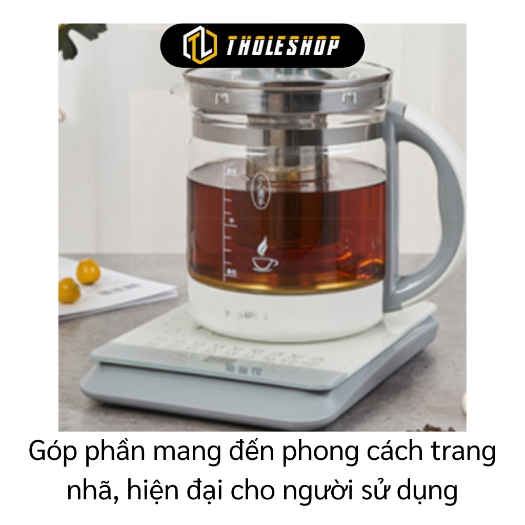 Ấm Điện Thủy Tinh - Nồi Thủy Tinh Đa Năng Cách Nhiệt, Chống Sốc, Ấm Đun Siêu Tốc 9520