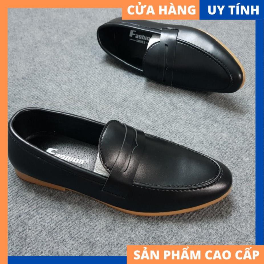 Giày Tây Nam Đế Vàng/Đen Sang Trọng [HÀNG ĐẸP]