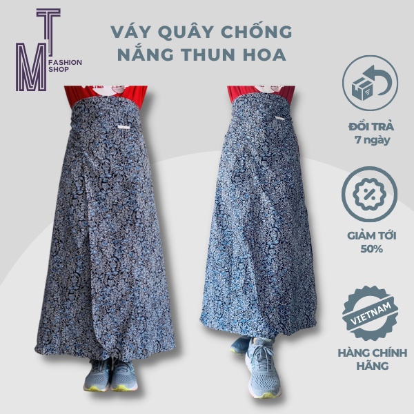 váy chống nắng nữ, váy ka ki chống nắng ,hàng dày dep. phom dáng to , có xẻ tà ngồi trước và sau xe đẹp