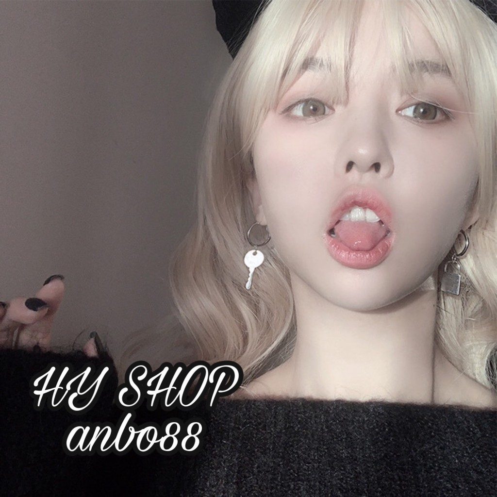 Khuyên tai hình chìa khóa ổ khóa cá tính