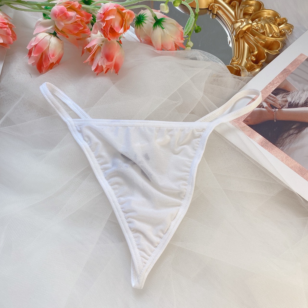 CK051 quần lót thun lưới có độ giãn kèm nơ - quần lót nữ sexy -cochunhochuyensi