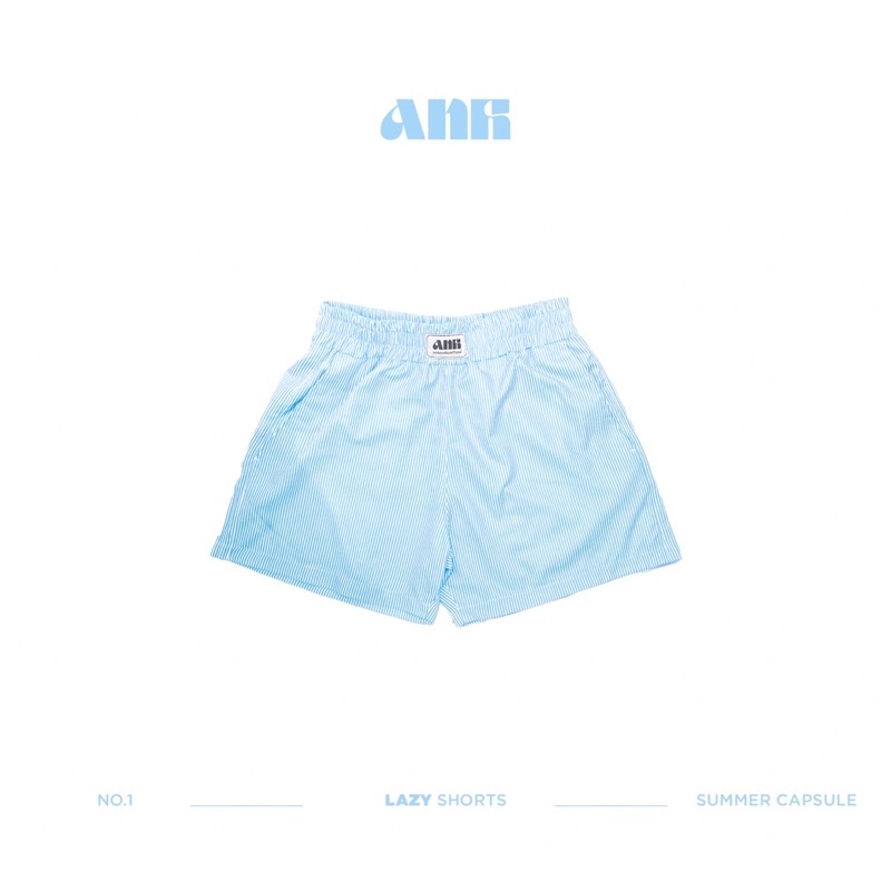 QUẦN NGẮN LƯNG THUN “LAZY SHORTS” UNISEX - BABY BLUE