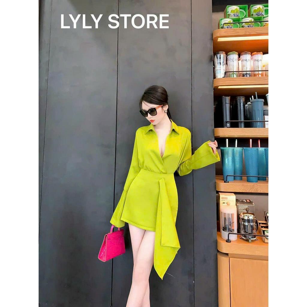 Sét bộ đồ nữ áo cổ sơ mi tay dài phối quyết nhung mềm mịn xinh xắn mix chân váy xòe bèo quý phái dự tiệc đi chơi