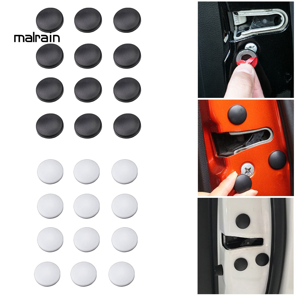 Bộ 12 Nắp Gắn Bảo Vệ Ốc Vít Cửa Xe Ô Tô Tiện Lợi