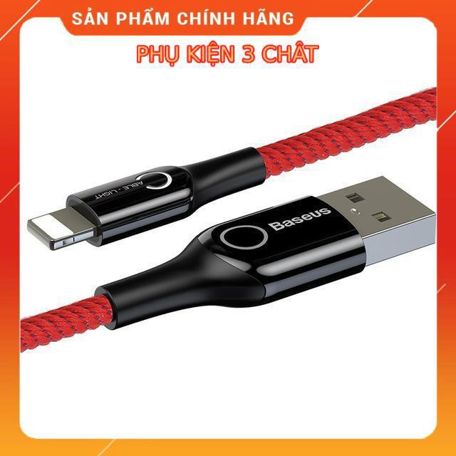 Cáp sạc nhanh tự ngắt Baseus chính hãng - Lightning dây bện dù - Siêu Bền - Chống Gãy