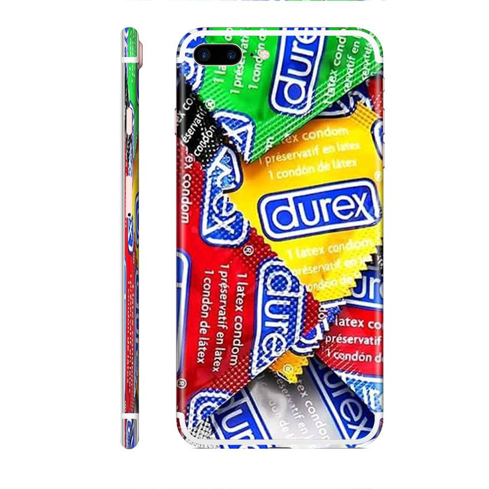 Miếng dán skin cho iPhone hình durex (Mã: atk229)