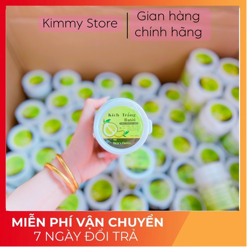 lẻ hộp 200g kem kích trắng bưởi