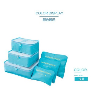 Bộ 6 túi đựng đồ du lịch Laundry Pouch