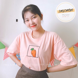 Áo Thun 4D Thêu họa tiết CỦ CÀ RỐT