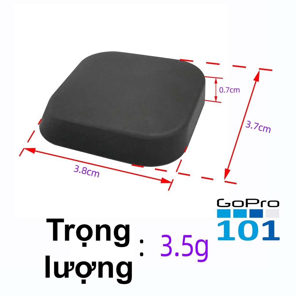 Nắp bảo vệ lens Gopro 8 Black bằng nhựa dẻo - GoPro101 - inoxnamkim