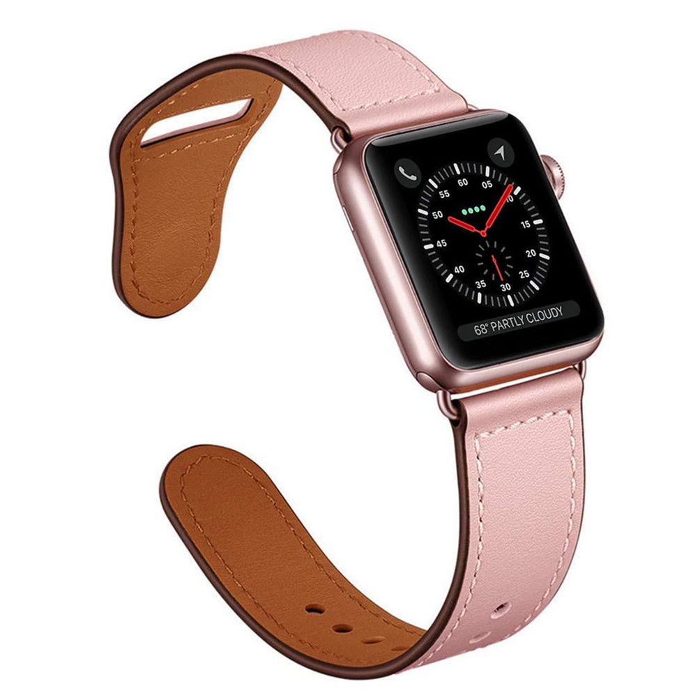 Dây đeo thay thế cho đồng hồ thông minh Apple Watch SE 654321Dây đeo thay thế bằng da thật cho đồng hồ thông minh 38 42 40 44