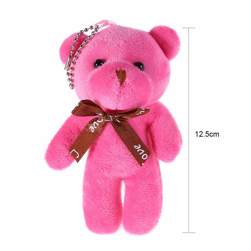 Gấu bông mini 12cm bằng cotton PP mềm mại