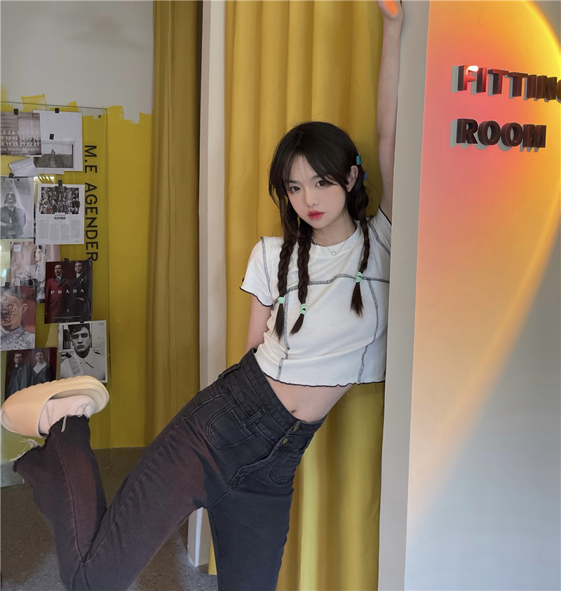 Áo Thun Lửng Tay Ngắn Thời Trang Dành Cho Nữ | BigBuy360 - bigbuy360.vn