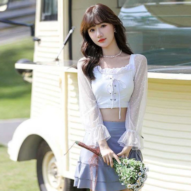 Bộ Đồ Bơi Ba Mảnh Size Lớn Thời Trang Nữ 2021