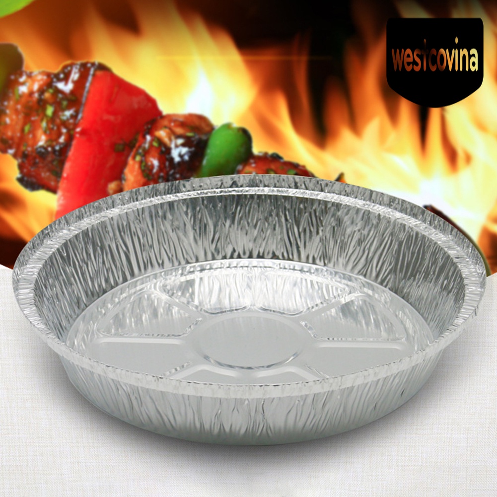 [Hot]☀ Khay Nướng BBQ Hình Tròn Bằng Nhôm Chống Dính Sử Dụng Một Lần