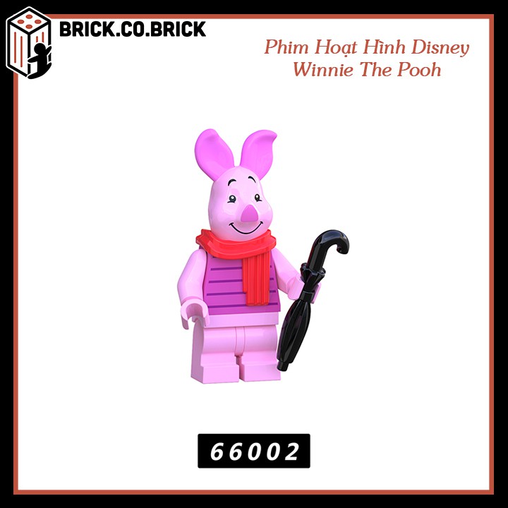 Winnie The Pooh Đồ Chơi Lắp Ráp Non LEGO Nhân Vật Phim Hoạt Hình Disney Động Vật Gấu Pooh Thỏ Hổ Lừa XP66001