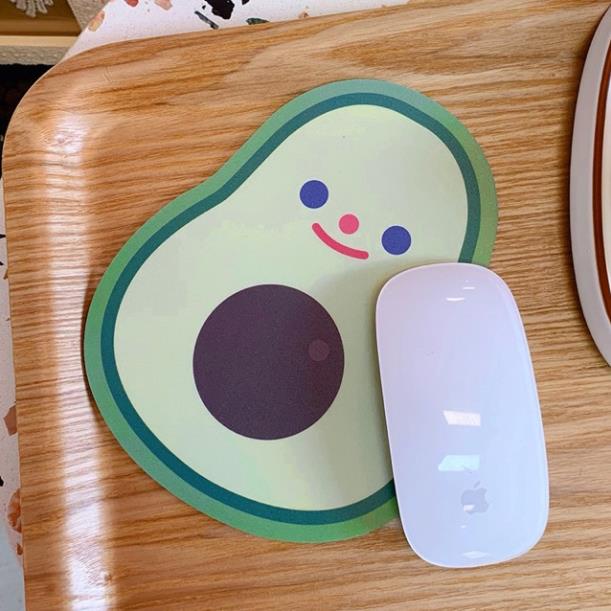Miếng lót chuột máy tính, bàn di chuột dễ thương, pad chuột cute kích thước 17cm hình thỏ, bơ xanh, mặt cười...