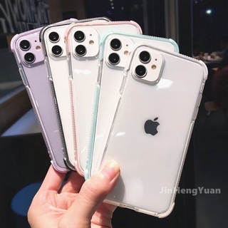 Ốp điện thoại TPU mềm trong suốt chống rơi cho Iphone 7 8 Plus X Xs Xr 11 12 Pro Max Mini