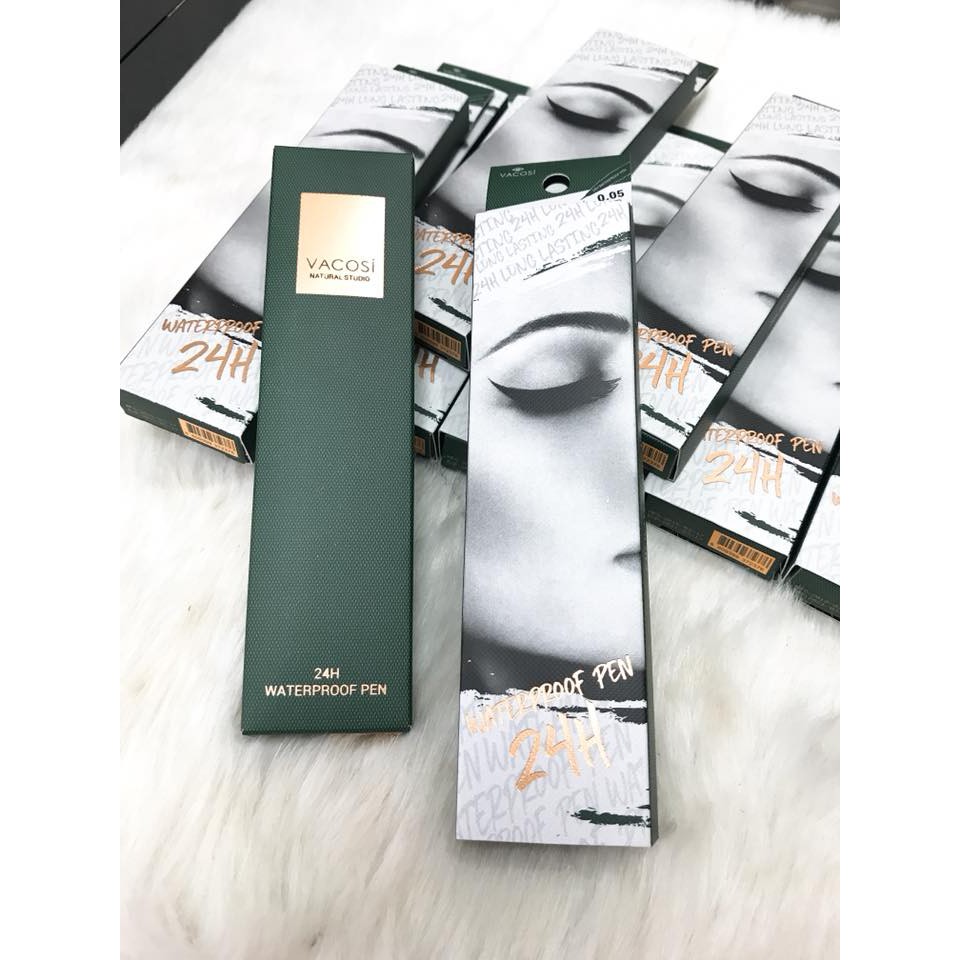 BÚT KẺ MẮT NƯỚC VACOSI ĐEN BÓNG - 24H KHÔNG TRÔI | BigBuy360 - bigbuy360.vn