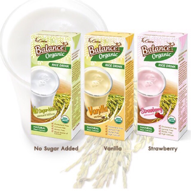 Sữa gạo hữu cơ Thái Lan Balance Organic vỉ 3 hộp