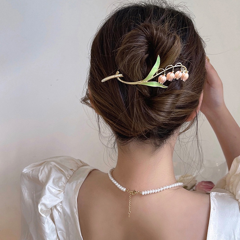 Kẹp Tóc Hoa Tulip Thời Trang Cho Nữ