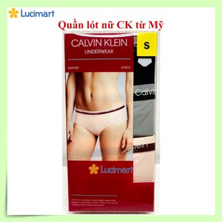 Set 3 quần lót nữ CK Calvin Klein [Hàng Mỹ]