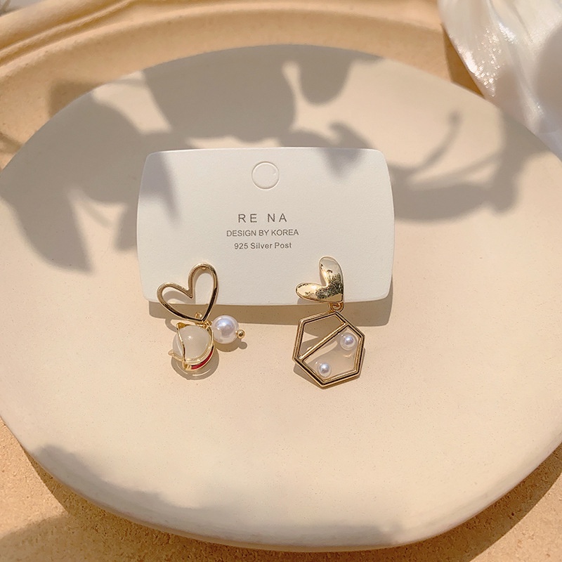 Bông Tai Ngọc Trai Thời Trang Hàn Quốc s925 Cho Nữ