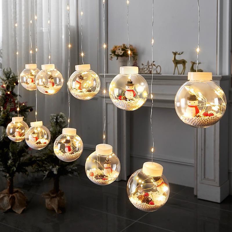 [Mẫu Mới] Dây Đèn Led Chùm Decor, Trang Trí Tiệc siêu xink. Dây đèn treo Tết