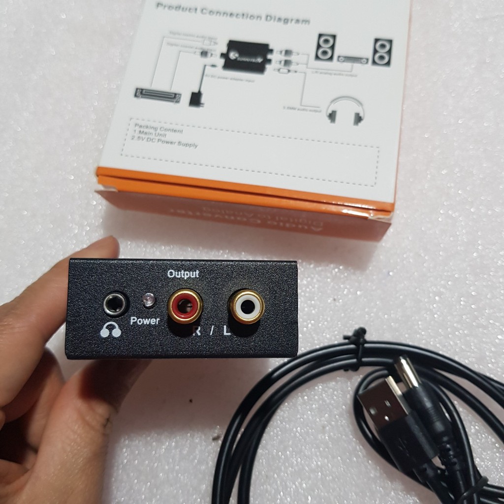 Bộ chuyển đổi Cổng quang Optical sang Audio AV - R/L, Cổng 3,5 Hỗ Trợ Tv 4k Loại Xịn