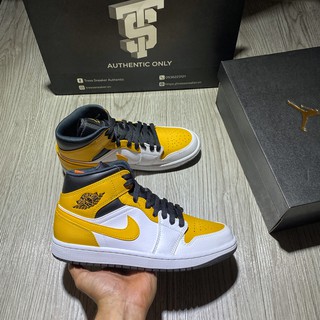 [ CHÍNH HÃNG ] Giày thể thao NIKE AIR JORDAN 1 MID UNIVERSITY GOLD