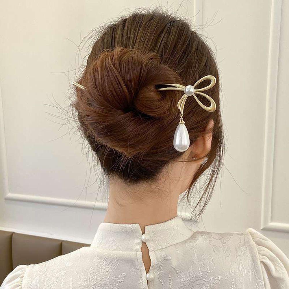 Trâm Cài Tóc Đính Nơ Phong Cách Hàn Quốc Hiện Đại Cao Cấp Cho Nữ
