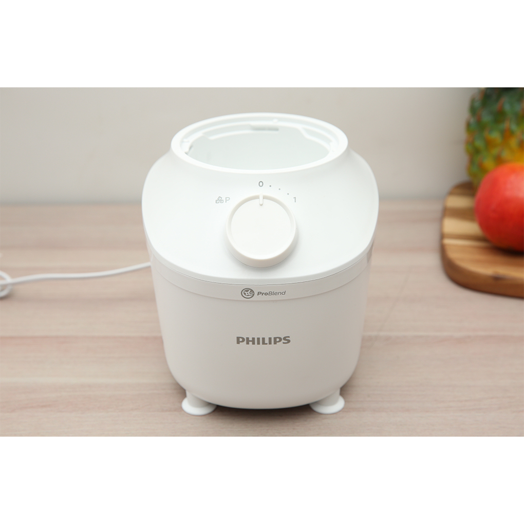 Máy Xay sinh tố Philips HR2041/00 model mới |450W| thân máy + 01 cối lớn|  Xay nhuyễn mịn  - Hàng Chính Hãng