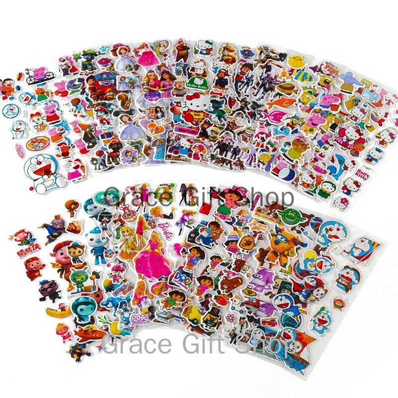 10 hình dán stick hoạt hình