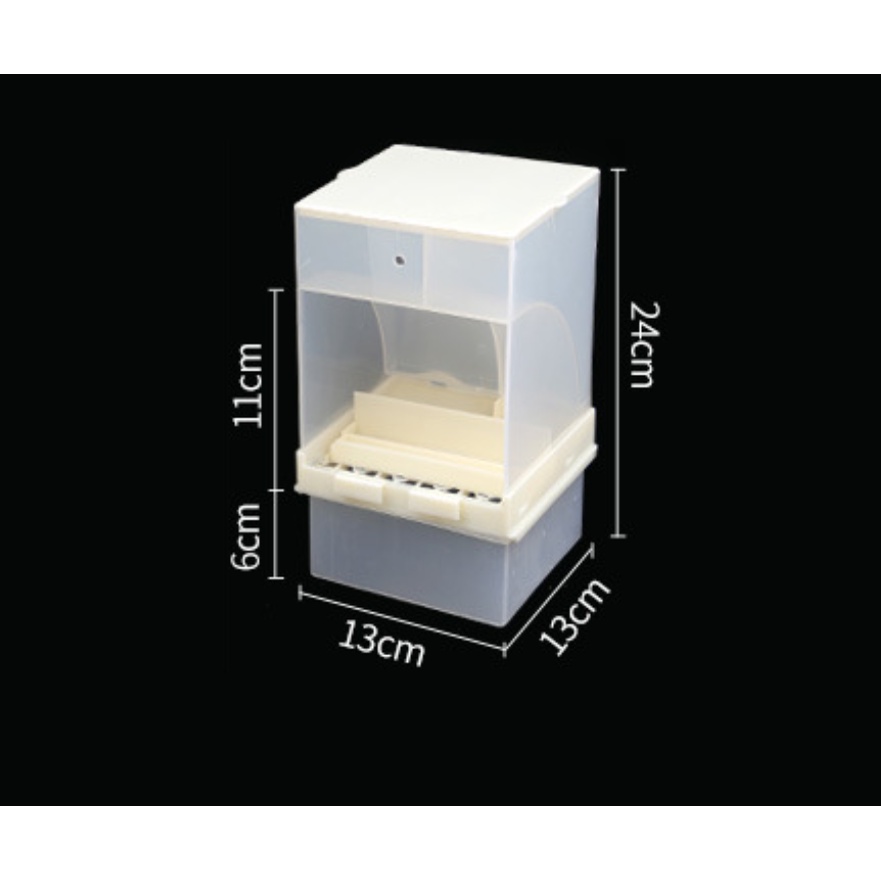 [ẢNH THẬT] 1 KHAY ĂN NHẬP KHẨU 2 NGĂN (SIZE LỚN 24*13*13) CHỨA ĐƯỢC 850-900Gram CHO YẾN PHỤNG, CHIM CẢNH, CÁC DÒNG VẸT