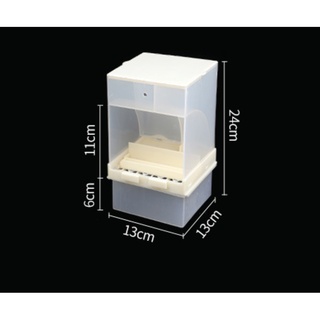 [ẢNH THẬT] 1 KHAY ĂN NHẬP KHẨU 2 NGĂN (SIZE LỚN 24*13*13) CHỨA ĐƯỢC 850-900Gram CHO YẾN PHỤNG, CHIM CẢNH, CÁC DÒNG VẸT