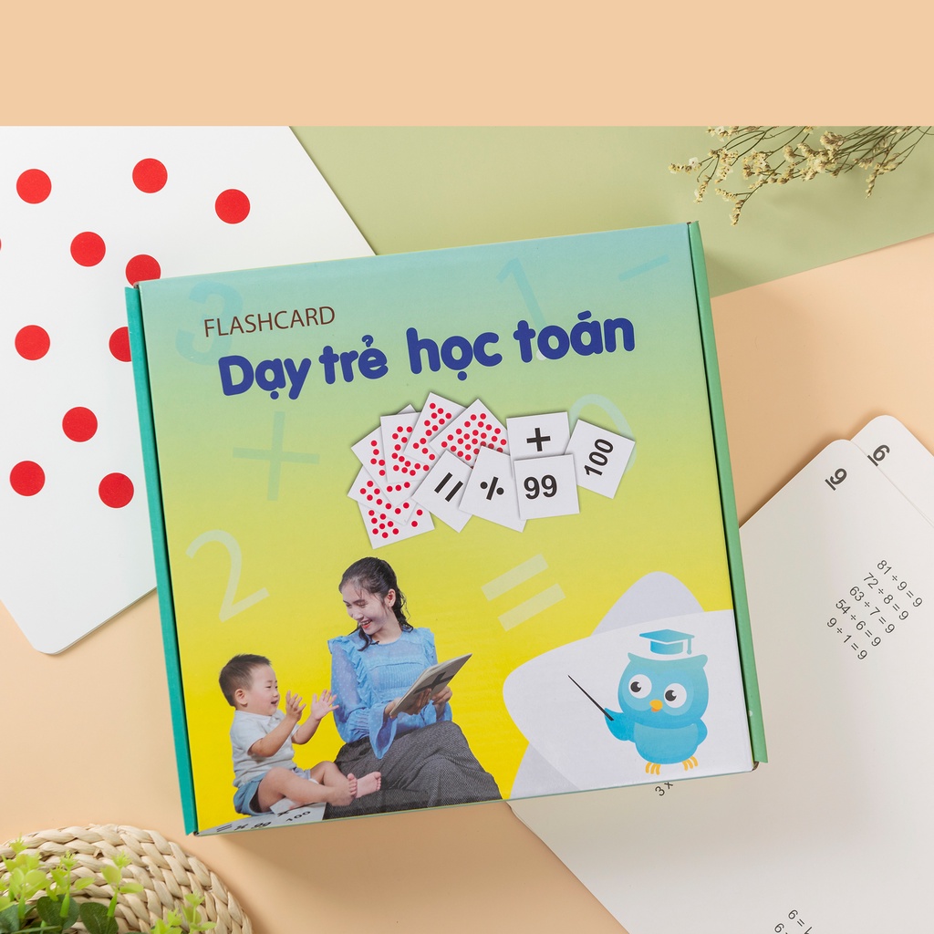 Flashcard - Dạy Trẻ Học Toán Theo Phương Pháp Glenn Doman (109 Thẻ)