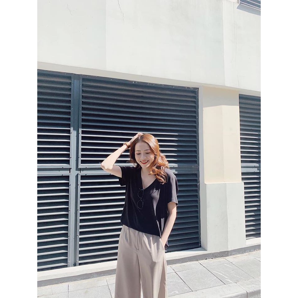 quần culottes ly trên